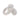 A bikini jewelry showcasing AB rhinestones on silver, including floral dangle rings displayed on a white surface.