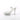 Clear high-heeled bikini heels shoe with glittery platform and 'Ready to Ship' label on a white background