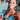 Pair of bikini competition earrings displayed by an npc bikini fit model.