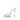 Strapless clear high-heeled bikini competition heels shoe with white sole on a white background.