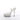 Ankle Strap Clear high-heeled bikini heels shoe with platform and stiletto heel on a white background.