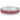A clear and ruby rhinestone stretch bikini jewelry bracelet with silver metal, displayed on a flat surface.