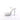 An ankle strap clear high-heeled bikini competition shoes on a white background.