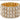 A stretchable bikini jewelry bracelet featuring clear rhinestone crystals set in a gold-tone metal