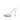 White high-heeled strapless bikini heels shoe with clear platform and heel on a white background, featuring the brand 'Triple Delicious'.