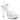 A pair of clear platform bikini heels with ankle straps and a buckle closure.