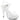 An ankle strap clear high-heeled bikini competition shoes on a white background.