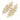 Sydney Clear Rhinestone Earrings – Gold Competition Jewelry