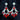 GALAXY - clear & ruby red crystal rhinestone statement earrings (silver)