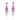 Enchanted – Fuchsia & Clear Rhinestone Drop Earrings Silver Competition Jewelry