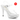 An ankle strap clear high-heeled bikini shoes with glittery platform on a white background, featuring a 'Ready to Ship' label.
