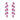 CHARLO - Vine Marquise- clear/fuchsia rhinestone competition earrings - silver