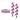 Charlo Set – Fuchsia + Clear Competition Jewelry Set -Silver