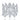 DYNASTI- clear rhinestone floral stretch bracelet-silver