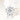 CARA - clear floral stretch rhinestone ring - silver