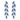 Charlo Sapphire & Clear Crystal Stone Leaf Marquise Drop Earrings – Silver
