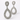 Amara Clear Crystal Pavé Teardrop Earrings – Silver Competition Earrings