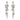 Fancy Clear Rhinestone Bubble Drop Earrings – Silver Competition Earrings