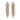 J'adore Clear Rhinestone Gold-Tone Competition Earrings