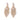 MAYA - AB Floral Rhinestone - Gold Competition Earrings