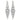 Enchanted - clear rhinestone marquise dangle earrings-silver