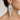Rosaria - clear crystal rhinestone floral chandelier earrings (silver)