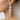 CHARLO - clear rhinestone vine earrings (silver)