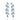 CHARLO - Vine Marquise- clear/sapphire rhinestone competition earrings - silver