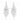 MAYA - clear rhinestone floral rhinestone earrings-silver