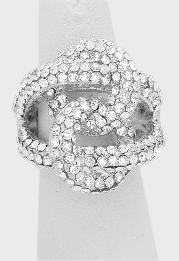 Baby Cindie - clear silver 5 piece rhinestone jewelry set
