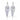 ROSARIA - AB crystal rhinestone floral chandelier earrings (silver)