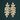 Sydney Clear Rhinestone Earrings – Yellow Gold Competition Jewelry