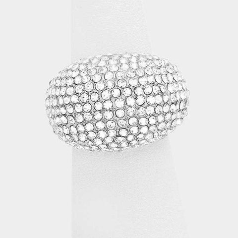 Madison - clear silver rhinestone 3 jewelry piece set